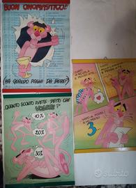 Pantera Rosa mini poster anni 70/80 vintage 