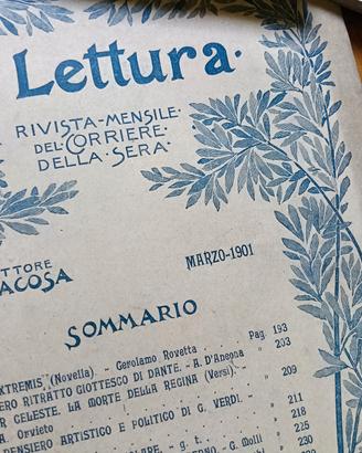 antiche riviste la lettura 