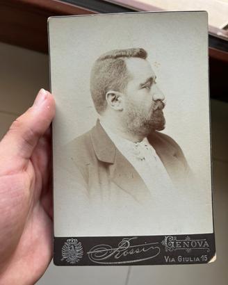 Fotografia grande cartonata antica 1800 regno