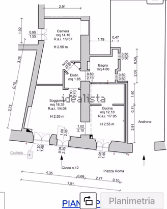 Trilocale ( cucina,sala, camera, bagno )