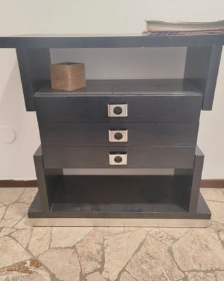 Mobiletto nero con 3 cassetti