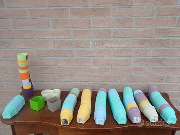 vasetti con calamita in plastica e in metallo 