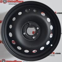 4 cerchi ferro peugeot citroen r14 ft1546