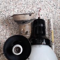 Lampade smaltate vintage anni 50