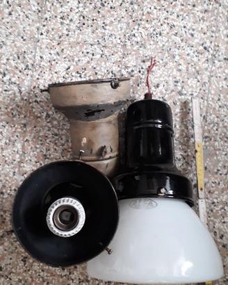 Lampade smaltate vintage anni 50
