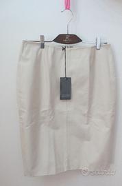 Gonna pelle bianca Joop tg 46