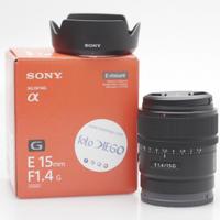 OBIETTIVO SONY E 15 M F/1.4 G. GARANZIA.