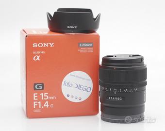 OBIETTIVO SONY E 15 M F/1.4 G. GARANZIA.