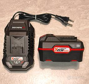 Nuovo! kit Batteria 4Ah e caricatore Parkside 20V