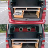 Panca,tavolino con fornello Multivan