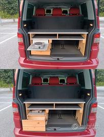 Panca,tavolino con fornello Multivan