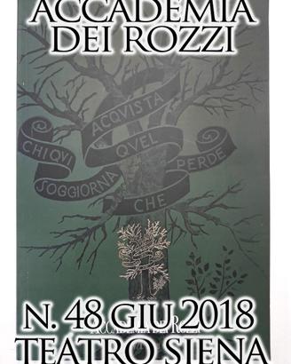 Accademia dei Rozzi 48 Giu 2018 Rivista Teatro