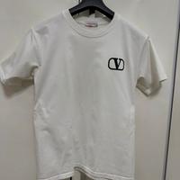 T-shirt valentino bianca logo fronte-retro M/L