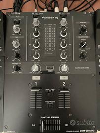 Mixer Pioneer DJ DJM-250MK2 e coppia casse