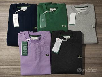 Felpa Lacoste uomo stock tutte le taglie 6 colori