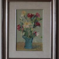 Quadro Olio su Cartone Carlo Marconi - Fiori