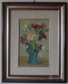 Quadro Olio su Cartone Carlo Marconi - Fiori