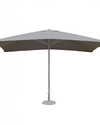 Ombrellone 3x3 m Grigio a Palo Centrale in Metallo
