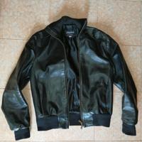 giacca bomber in vera pelle M