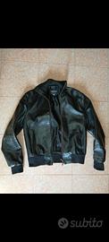 giacca bomber in vera pelle M