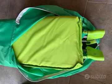 Lettino da campeggio chicco - colore verde