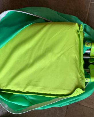 Lettino da campeggio chicco - colore verde
