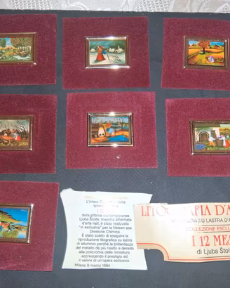 7 Litografie Alluminio Miniature L. Stolfa 12 mesi
