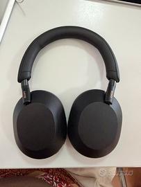 Cuffie sony wh-1000xm5 black con scatola e custodi