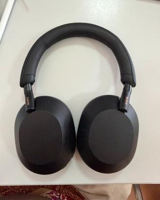 Cuffie sony wh-1000xm5 black con scatola e custodi