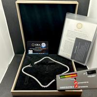 Collana Tennis Moissanite (VVS cut D color) & S925