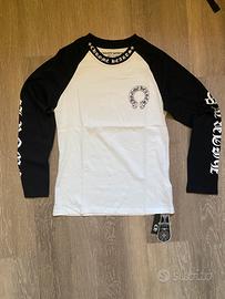 Chrome Hearts Maglia Maniche Lunghe Bianca e Nera