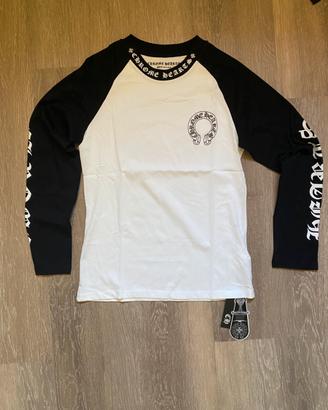 Chrome Hearts Maglia Maniche Lunghe Bianca e Nera