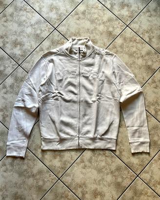 Giacca Felpa con Zip Diesel Taglia L Bianca Unisex