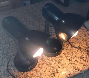 Coppia di lampade da comodino o scrivania anni '70