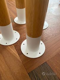 gambe tavolo in legno di bambù