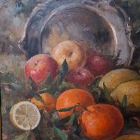 quadro d'autore con natura morta 