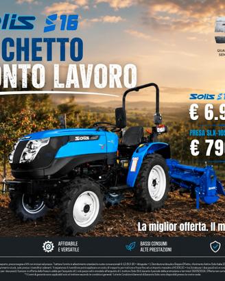 Trattore solis s16 18 hp