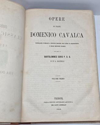 VITE DE SANTI PADRI DOMENICO CAVALCA- TRIESTE 1858