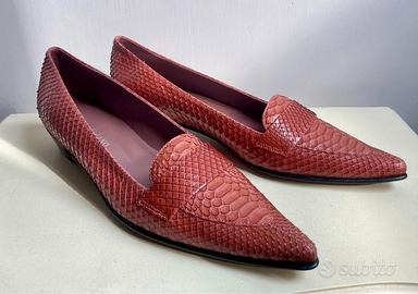 Mocassino vera pelle di serpente N° 38 NUOVO!