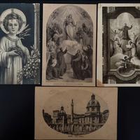 Lotto cartoline religiose viaggiate inizi 900