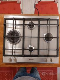 Piano cottura gas SMEG P261 XGH