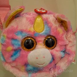 Borsetta Peluche Occhione TY Fantasia Unicorno