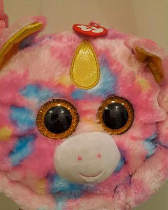 Borsetta Peluche Occhione TY Fantasia Unicorno