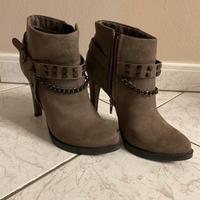 Scarpe con Tacco Marroni TG37