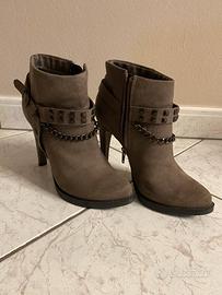 Scarpe con Tacco Marroni TG37