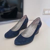 Scarpe Décolleté zeppa NeroGiardini blu taglia 39