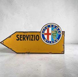 Insegna Smaltata Alfa Romeo 
