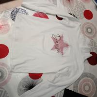 maglia bianca con collo alto tg 7-8