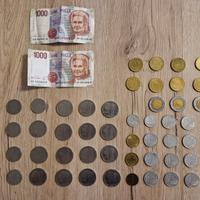 Lotto vecchie lire italiane monete e banconote