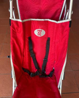 Passeggino leggero Prénatal rosso a ombrello